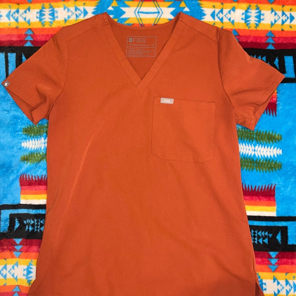 Orange figs scrub set xsmall